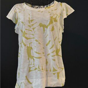 Jane & Delancey Green and White Tee Shirt